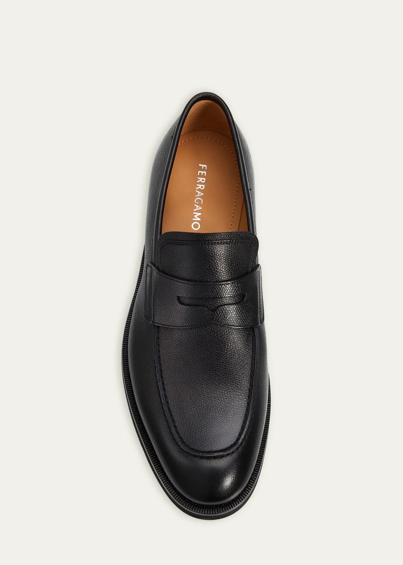 FerragamoMen's Hammered Leather Penny Loafers