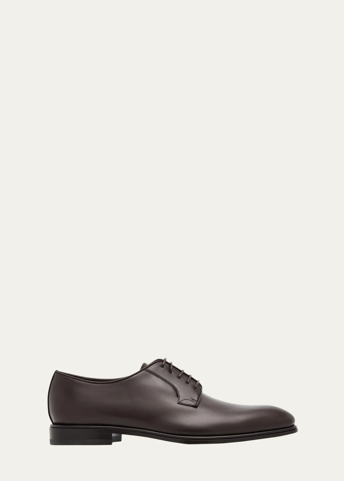 FerragamoMen's Leather Almond-Toe Derby Shoes