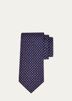 FerragamoMen's Mail Print Silk Tie