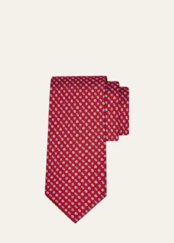 FerragamoMen's Sports Ball Print Silk Tie
