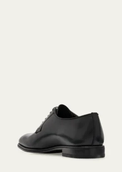FerragamoMen's Stefano Almond-Toe Leather Derby Shoes