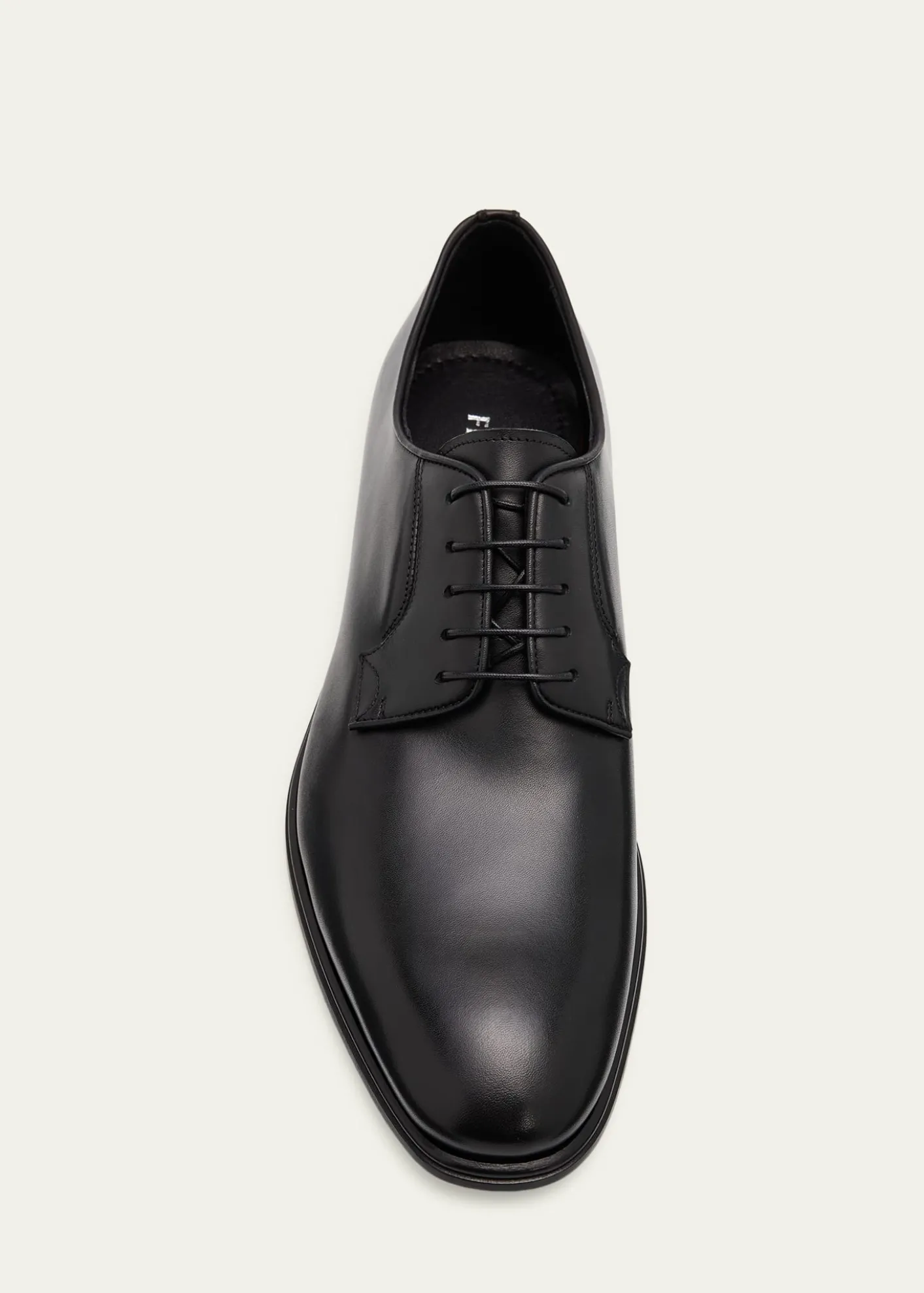 FerragamoMen's Stefano Almond-Toe Leather Derby Shoes