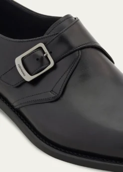 FerragamoMen's Sullivan Tramezza Leather Monk-Strap Loafers