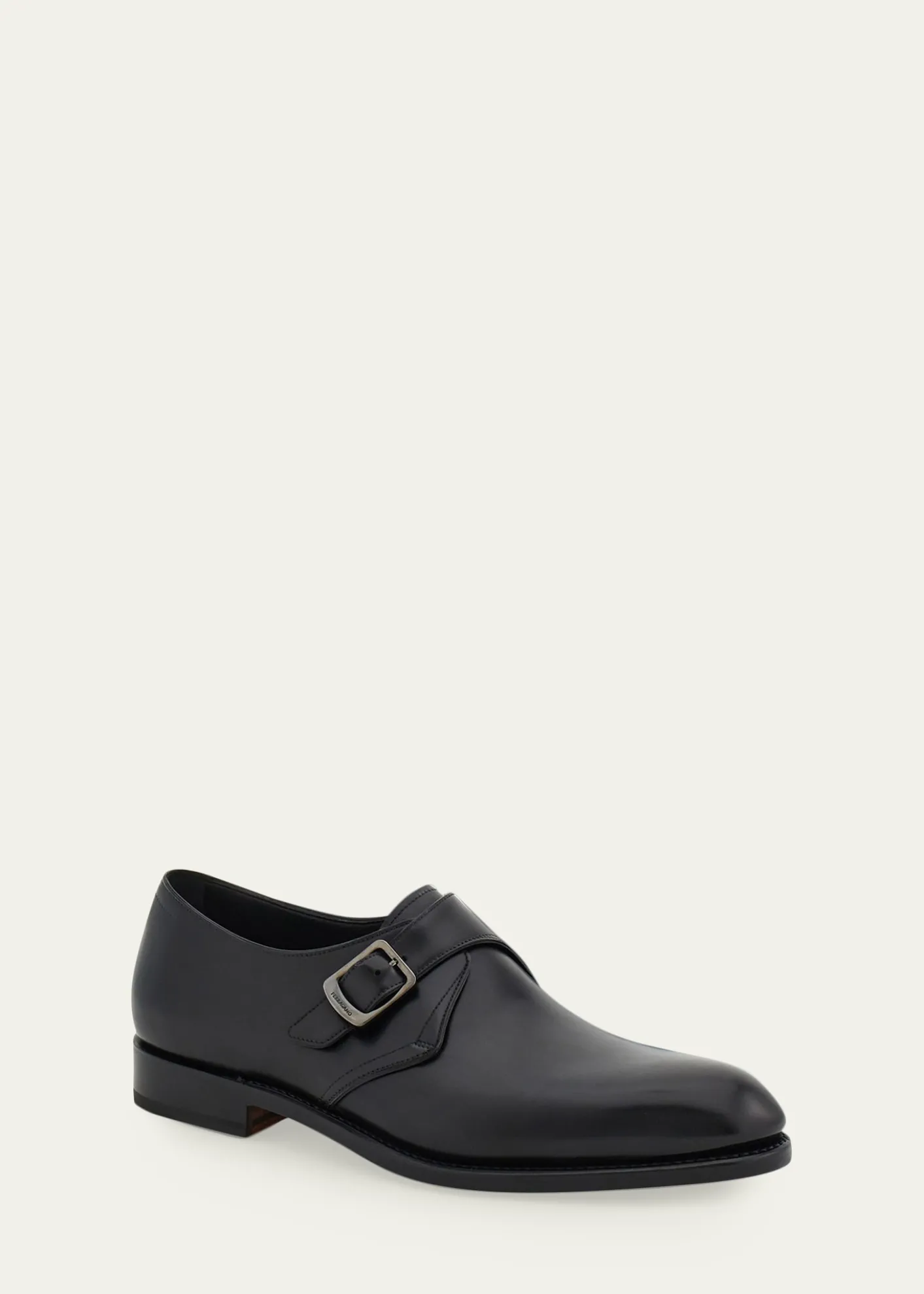 FerragamoMen's Sullivan Tramezza Leather Monk-Strap Loafers