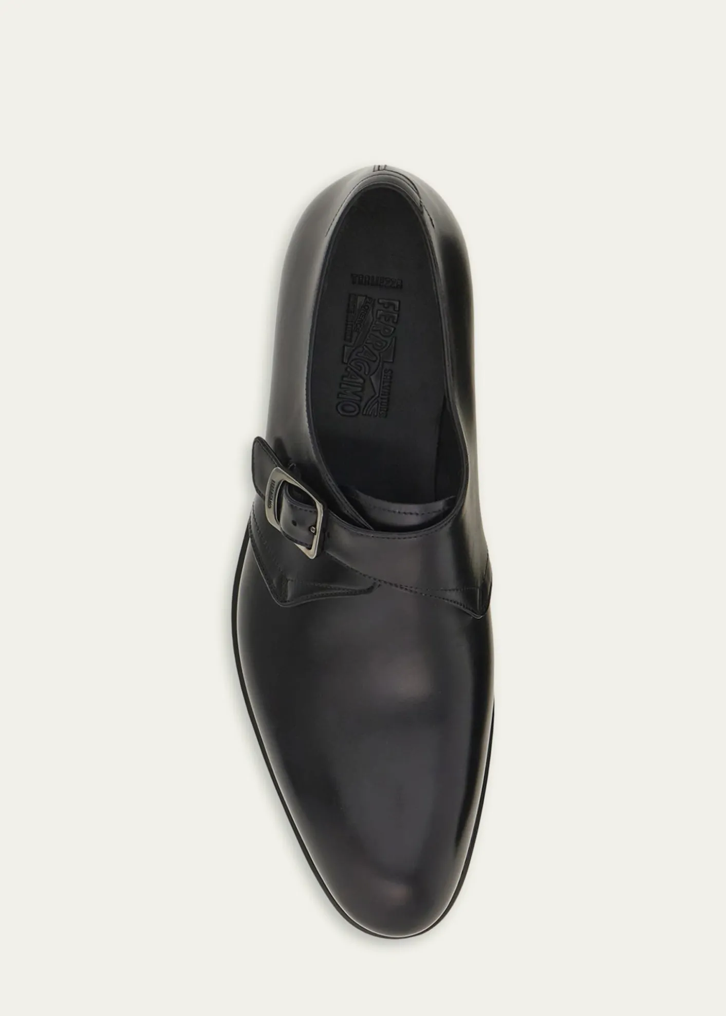 FerragamoMen's Sullivan Tramezza Leather Monk-Strap Loafers