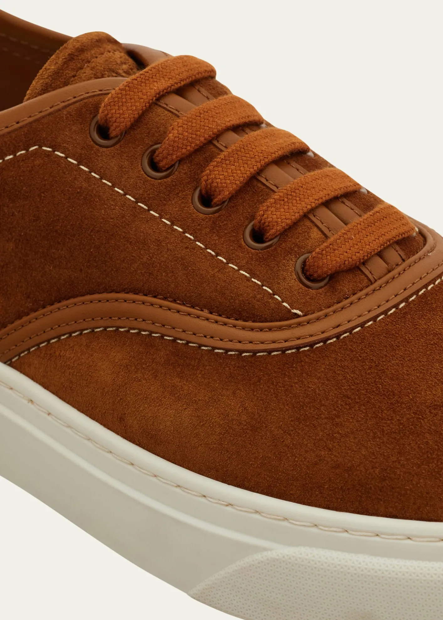 FerragamoMen's Sunset Suede Low-Top Sneakers