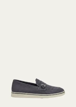 FerragamoMen's Tancredi Suede Boat Shoe Loafers