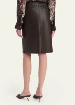FerragamoNappa Leather Pencil Skirt