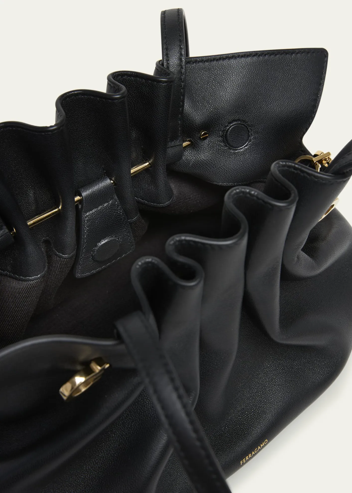 FerragamoSmall Gancio Piercing Shoulder Bag