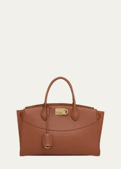 FerragamoThe New Studio Soft Leather Top-Handle Bag