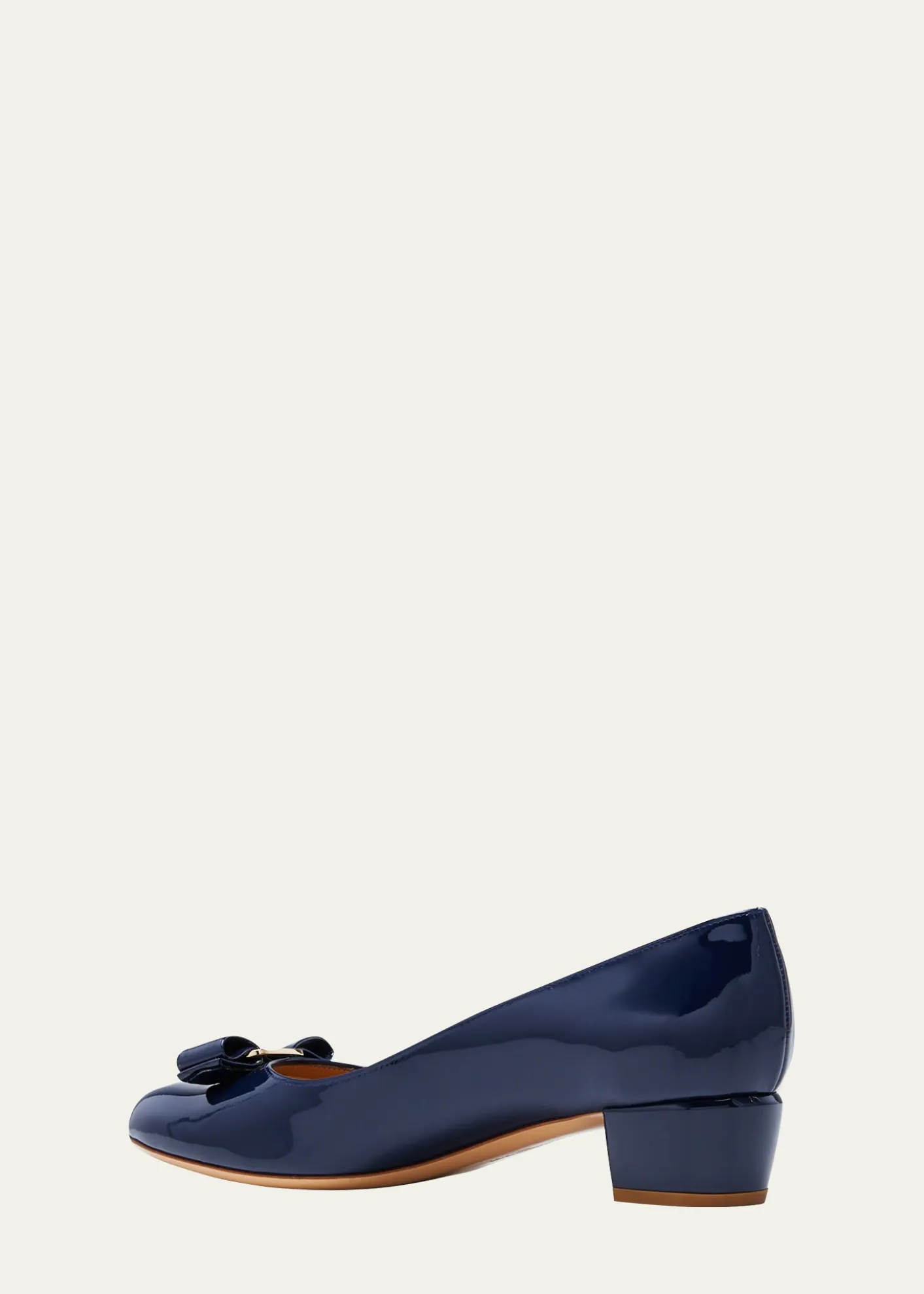 FerragamoVara Bow Leather Low Pumps