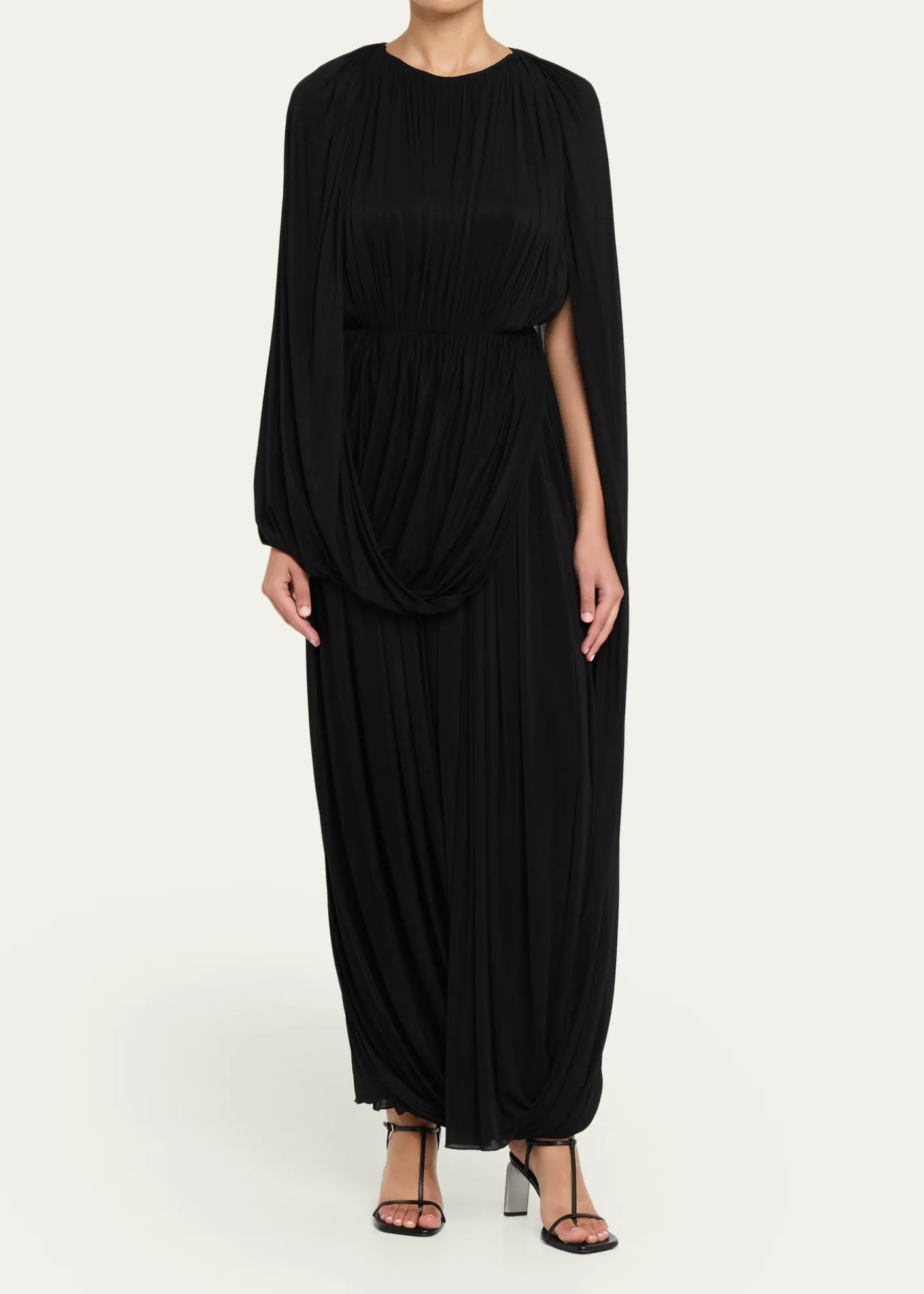 FFormeKahlo Assymetric Draped Loop Jersey Dress