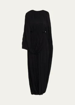 FFormeKahlo Assymetric Draped Loop Jersey Dress