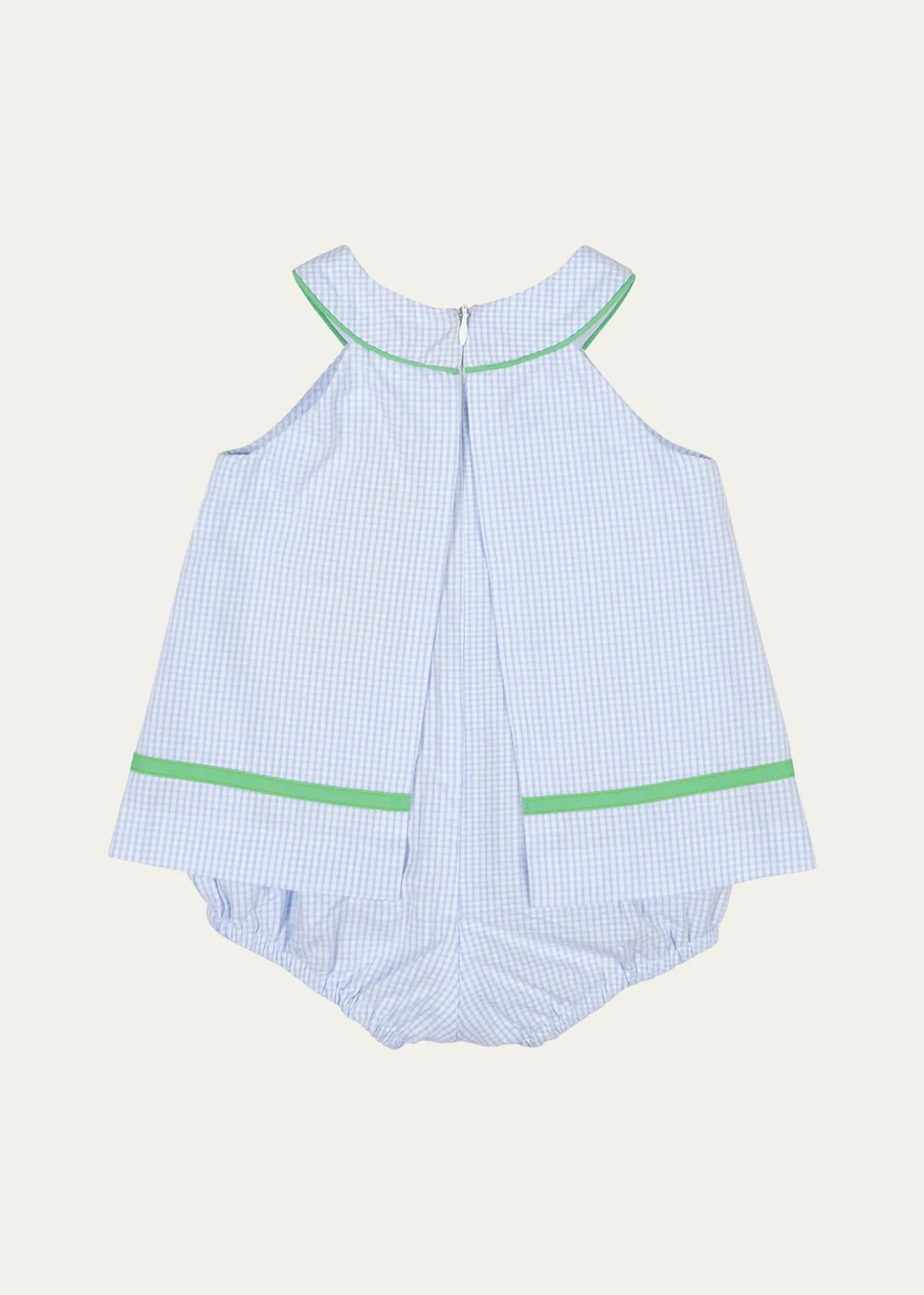 Florence EisemanGirl's Golf Cart Seersucker Skirted Romper, Size 3M-24M