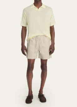 FRAMEMen's Canvas Mid-Length Drawstring Shorts