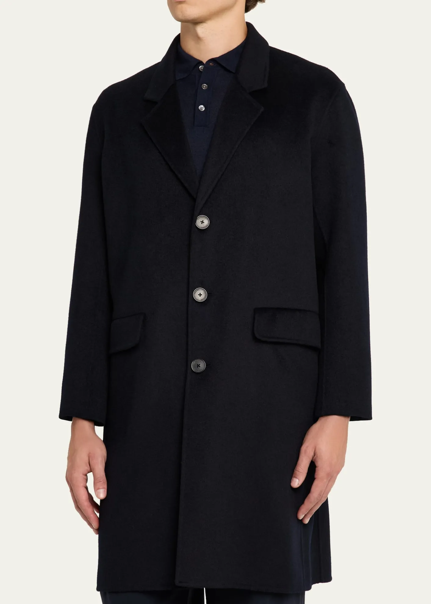 FRAMEMen's Double-Face Wool Overcoat