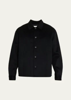 FRAMEMen's Double-Face Wool Overshirt