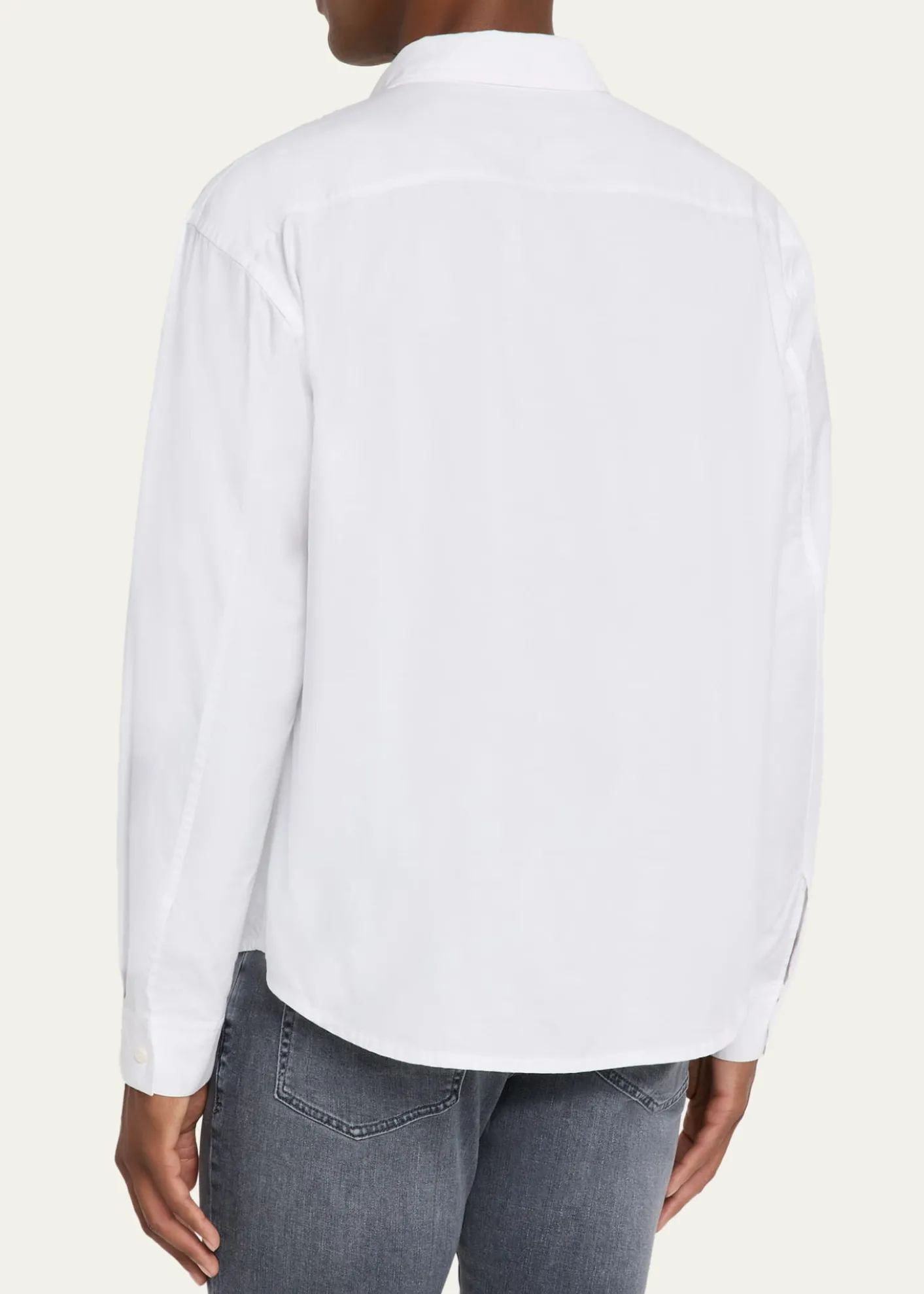 FRAMEMen's Button-Collar Cotton Oxford Sport Shirt