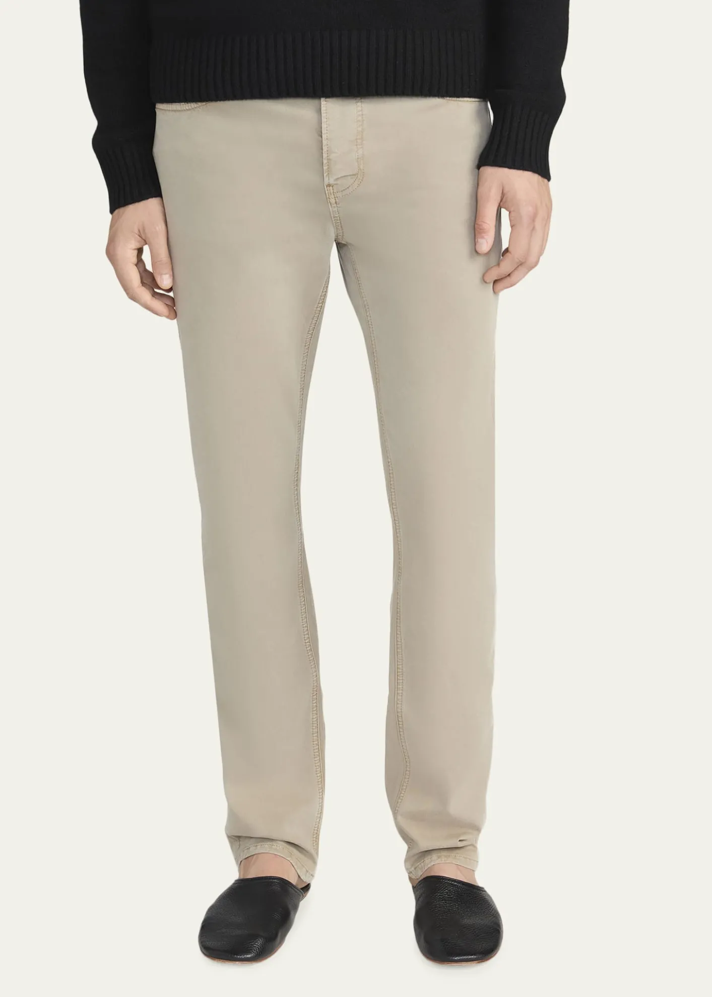 FRAMEMen's Modern Straight Fit Five-Pocket Pants