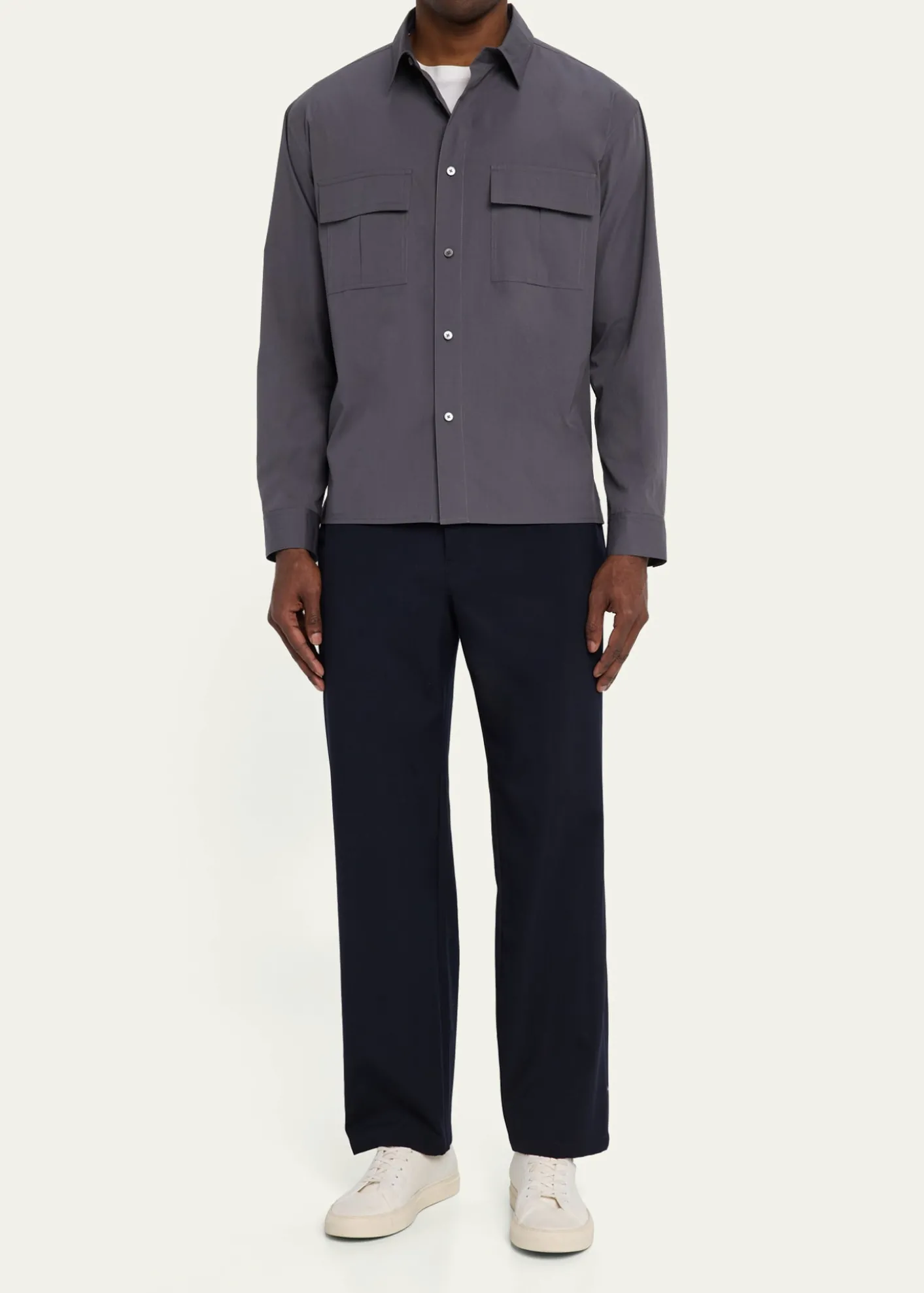 FRAMEMen's Multi-Pocket Button-Down Shirt