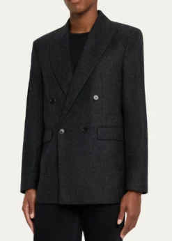 FRAMEMen's Pinstripe Wool Blazer