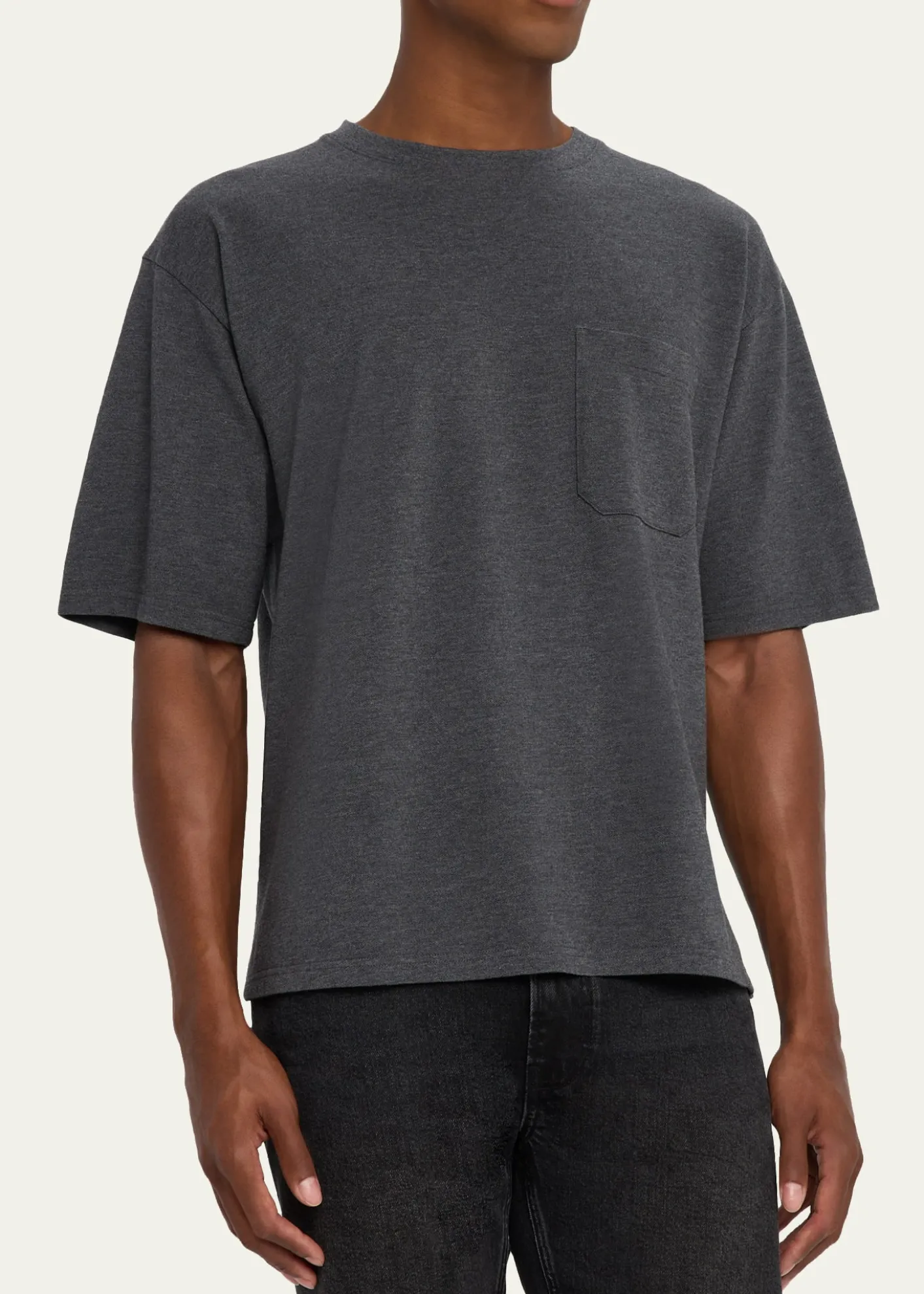 FRAMEMen's Pique Relaxed-Fit Pocket T-Shirt