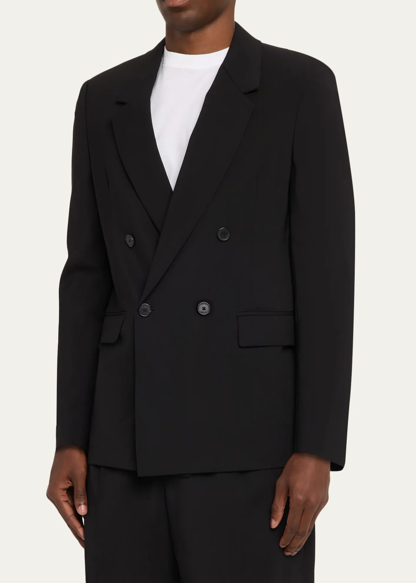 FRAMEMen's Tropical Wool Double-Breasted Blazer