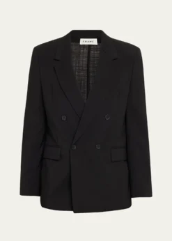 FRAMEMen's Tropical Wool Double-Breasted Blazer