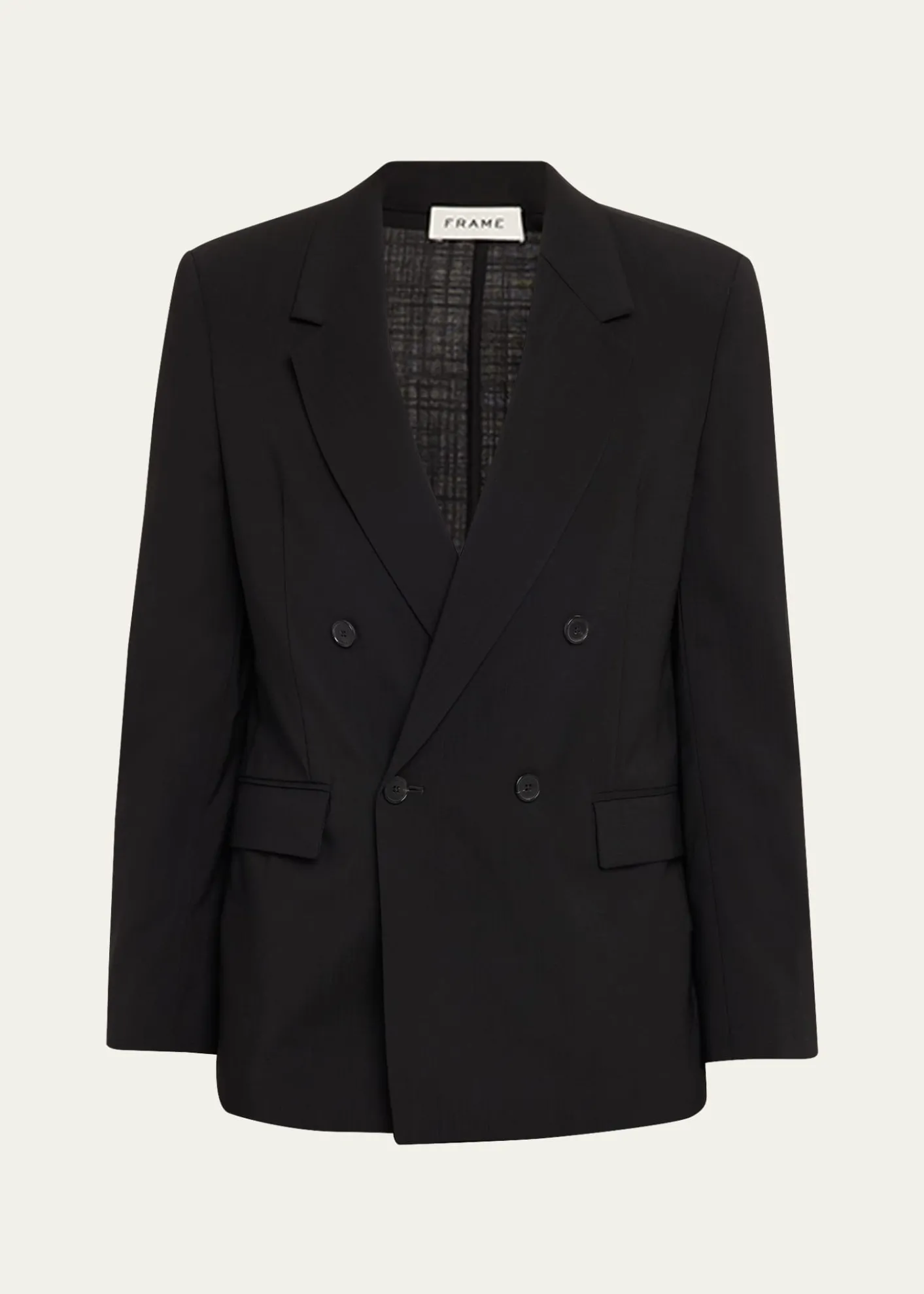 FRAMEMen's Tropical Wool Double-Breasted Blazer