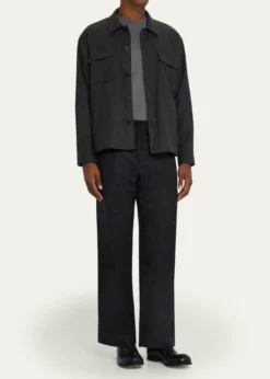 FRAMEMen's Wool-Blend Two-Pocket Overshirt
