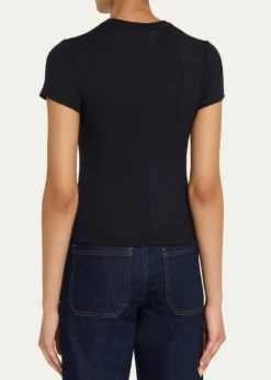 FRAMERibbed Crewneck Baby Tee