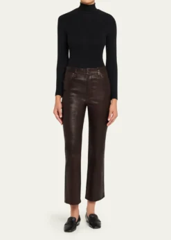 FRAMERibbed Turtleneck Top