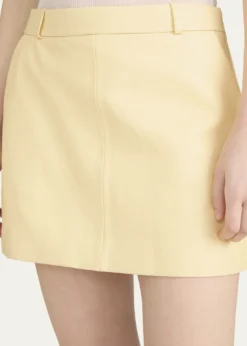 FRAMEThe Leather Mini Skirt