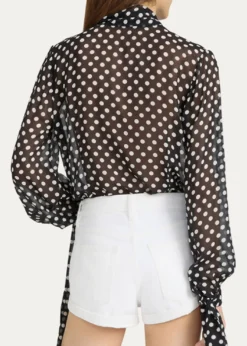 FRAMEThe Nouvelle Polka Dot Blouse
