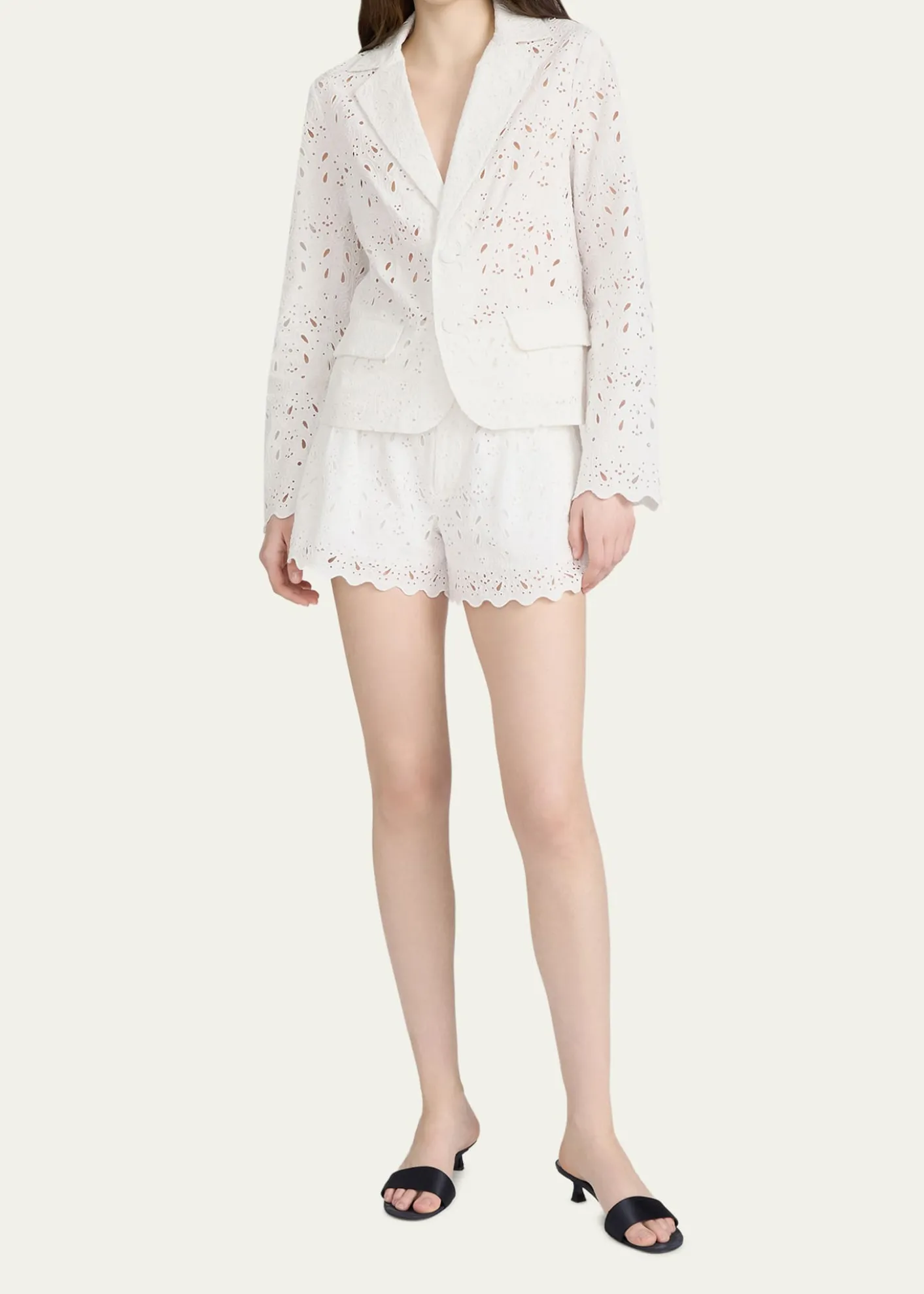 FRAMEThe Paisley Eyelet Shorts
