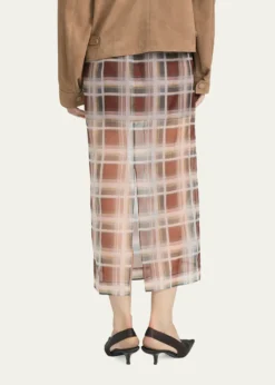 FRAMEThe Plaid Organza Skirt