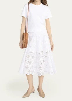 FRAMEThe Solstice Eyelet Skirt