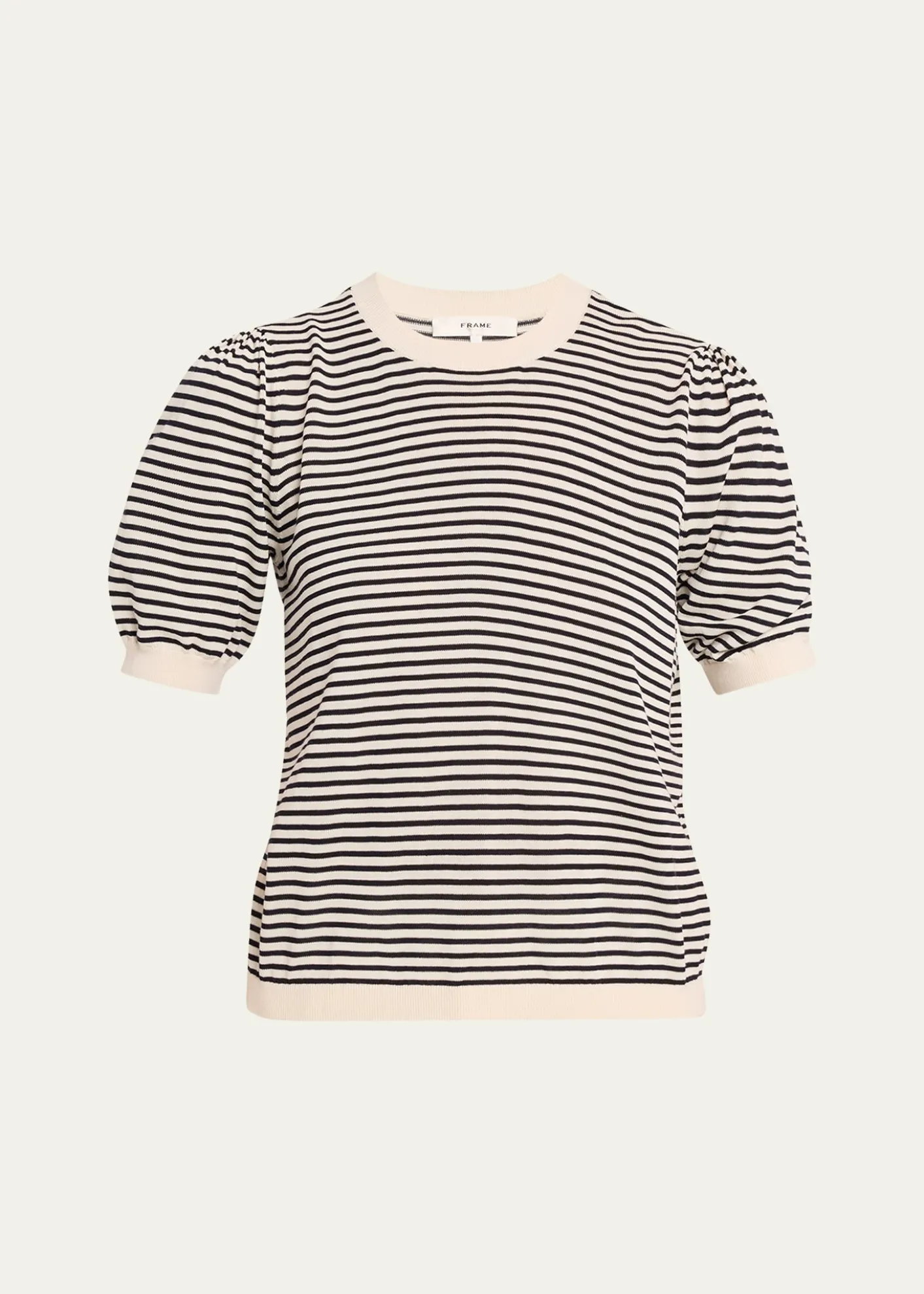 FRAMEThe Striped Gather Sweater