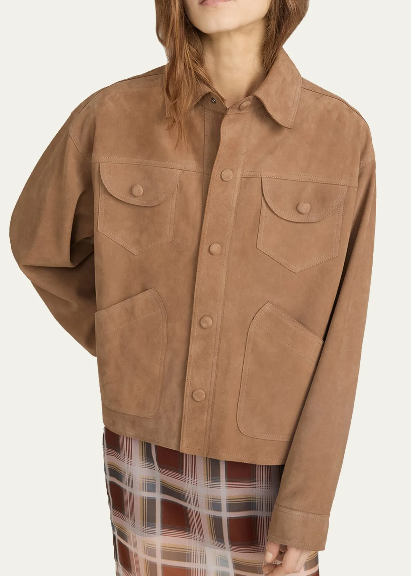 FRAMEThe Suede Utility Jacket