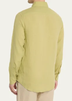 Frescobol CariocaMen's Antonio Linen Casual Button-Down Shirt