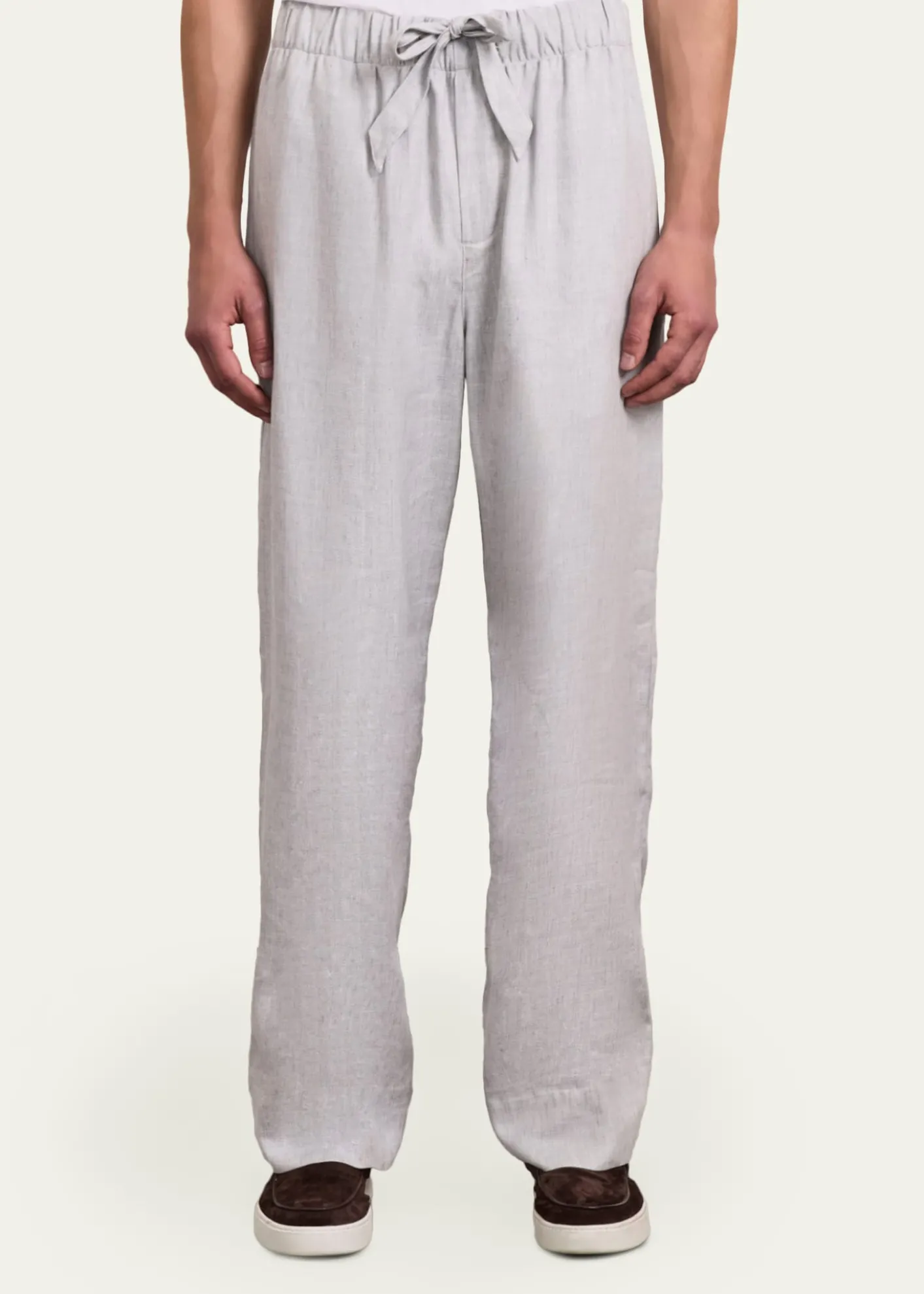 Frescobol CariocaMen's Oscar Linen & Cotton Drawstring Trousers