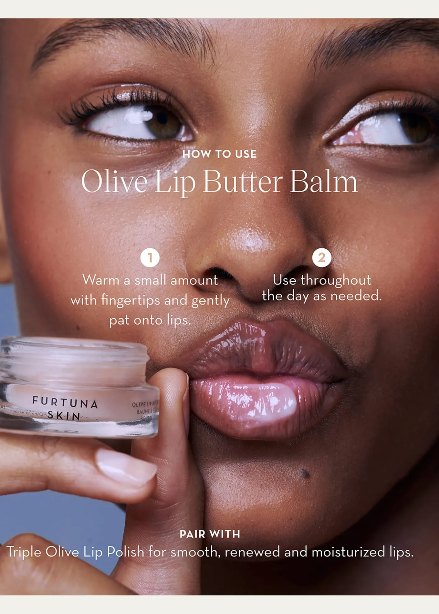 Furtuna Skin Olive Lip Butter Balm, 0.3 oz.