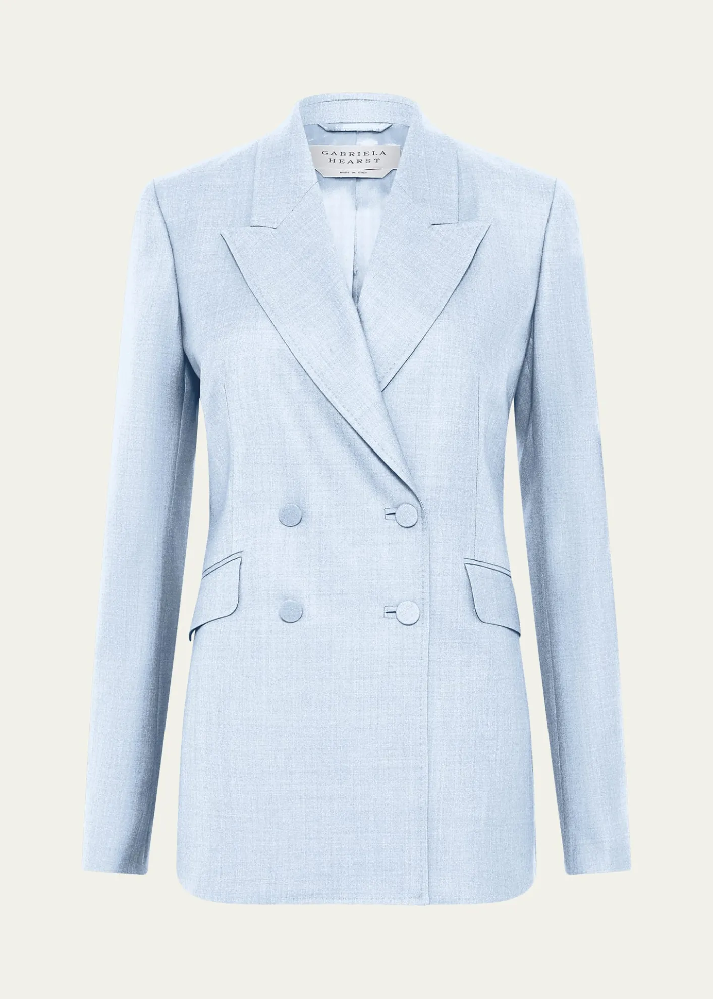 Gabriela HearstAngela Tweed Double-Breasted Blazer Jacket