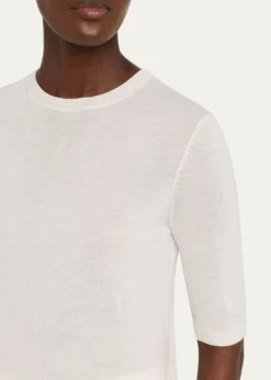 Gabriela HearstBrunner Short-Sleeve Cashmere-Silk T-Shirt