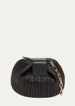 Gabriela HearstDemi Ruched Leather Clutch Bag