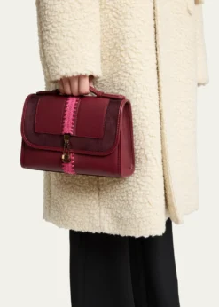 Gabriela HearstLeonora Small Embroidered Leather Top-Handle Bag