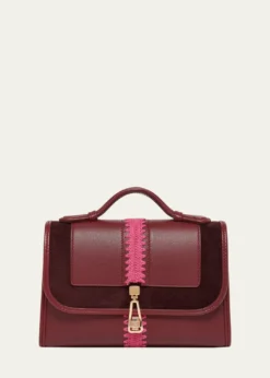 Gabriela HearstLeonora Small Embroidered Leather Top-Handle Bag