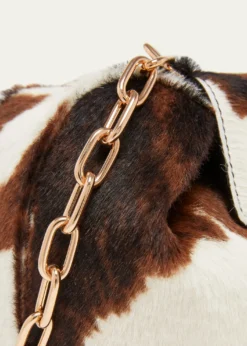 Gabriela HearstPony Hair Demi Clutch Bag with Chain