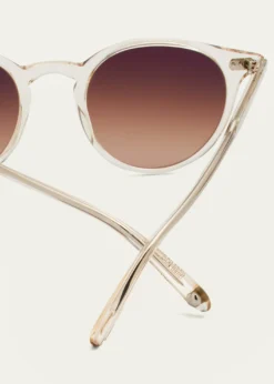 Garrett LeightMen's Clune Sun Keyhole-Bridge Round Sunglasses
