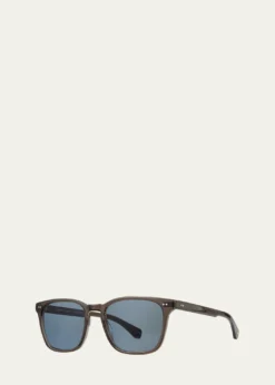 Garrett LeightMen's Earvin Acetate Square Sunglasses